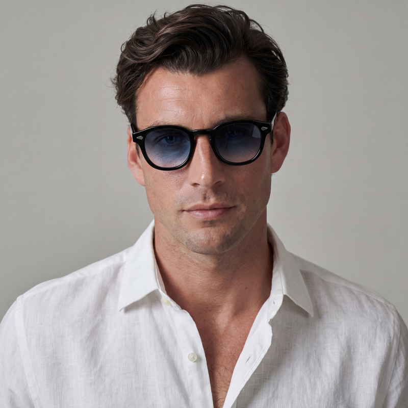 MIDNIGHT - Handcrafted Italian Acetate Sunglasses